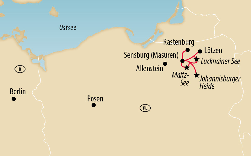 Mit dem e-Bike durch die Masurische Seenplatte 2