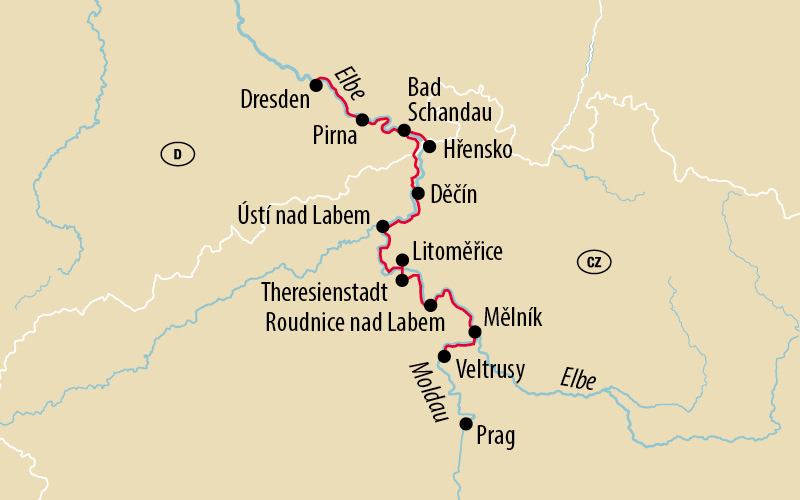 Von Prag nach Dresden auf dem Elberadweg 2