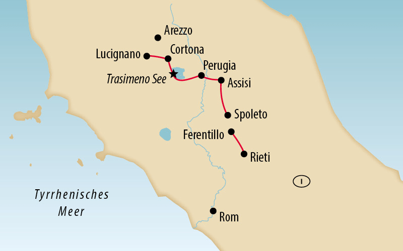 Von der Toskana bis nach Rom 2